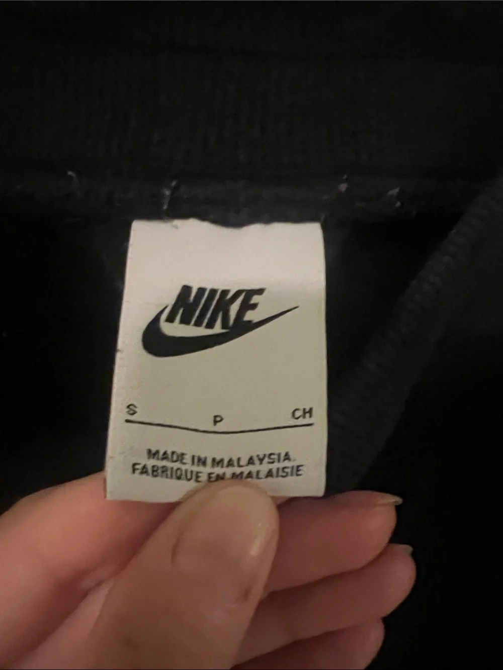 Nike Black womens Fleece Joggers with White Swoosh